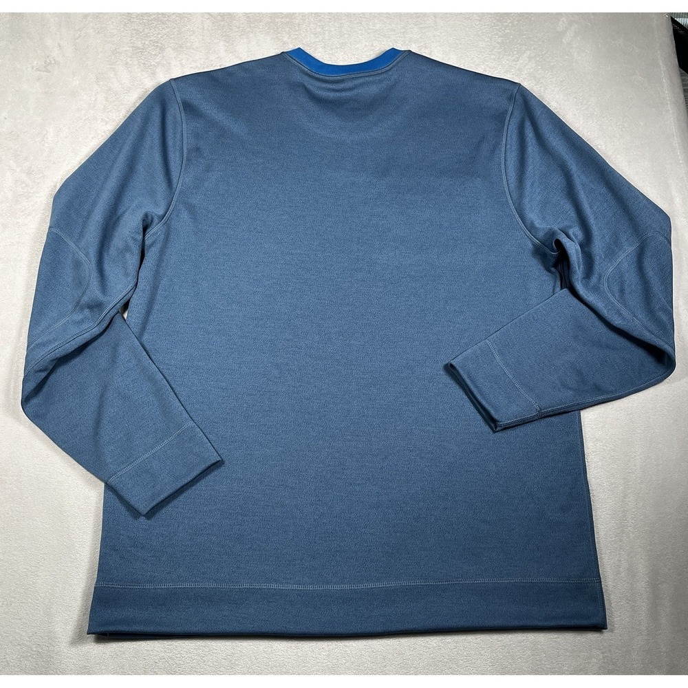 Nike Golf Sport Long Sleeve Crew Neck Sweatshirt Men XL DRI-FIT Zipper Pocket - Picture 5 of 10